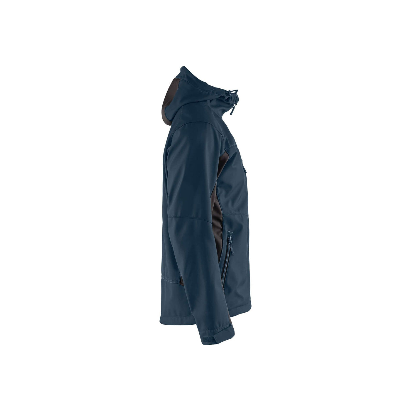 Blaklader 47532516 Hooded Softshell Jacket Dark Navy Blue/Black Right #colour_dark-navy-black