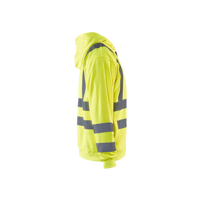 Blaklader 33461974 Hooded Sweater Hi-Vis Hi-Vis Yellow Right #colour_yellow