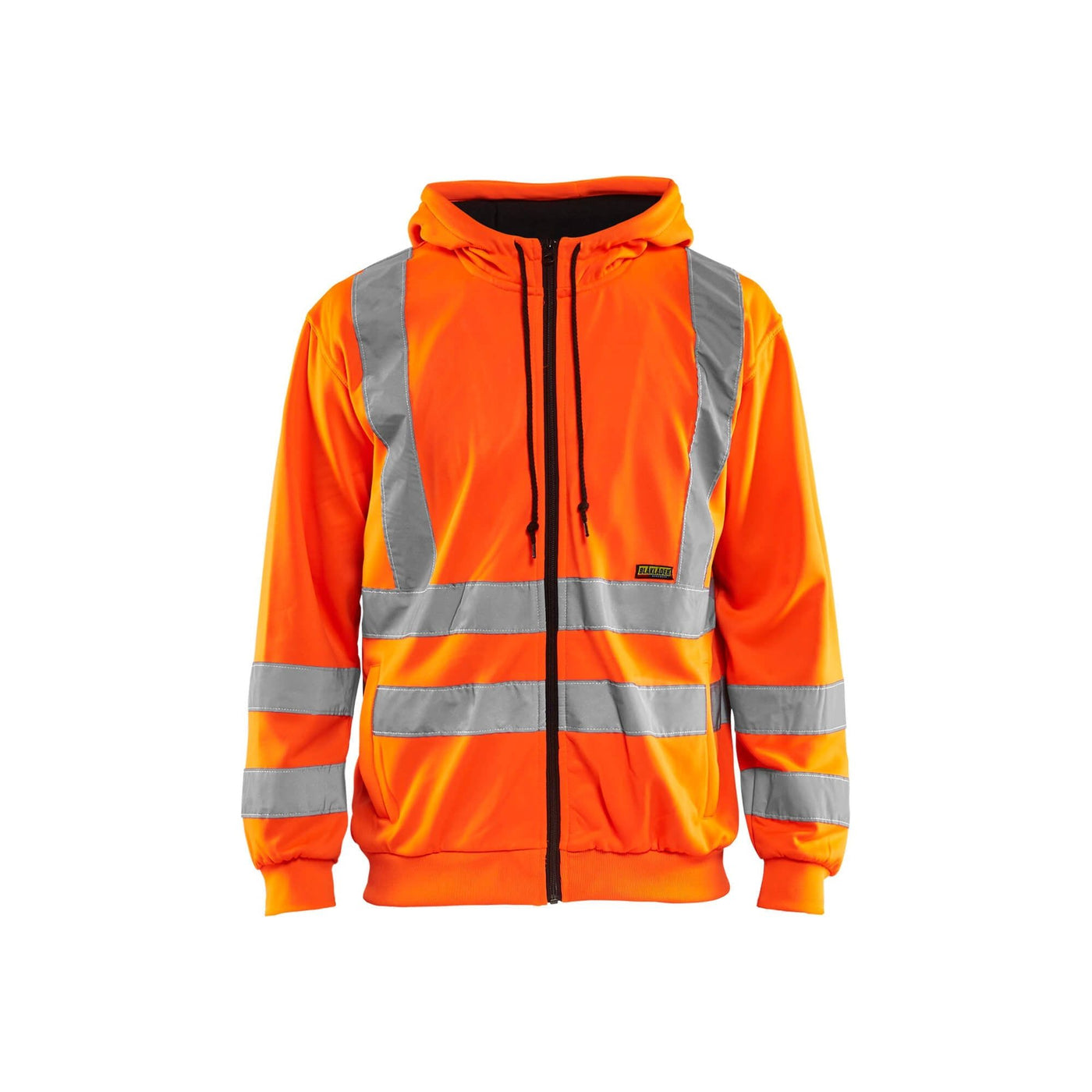 Blaklader 33461974 Hooded Sweater Hi-Vis Orange Main #colour_orange