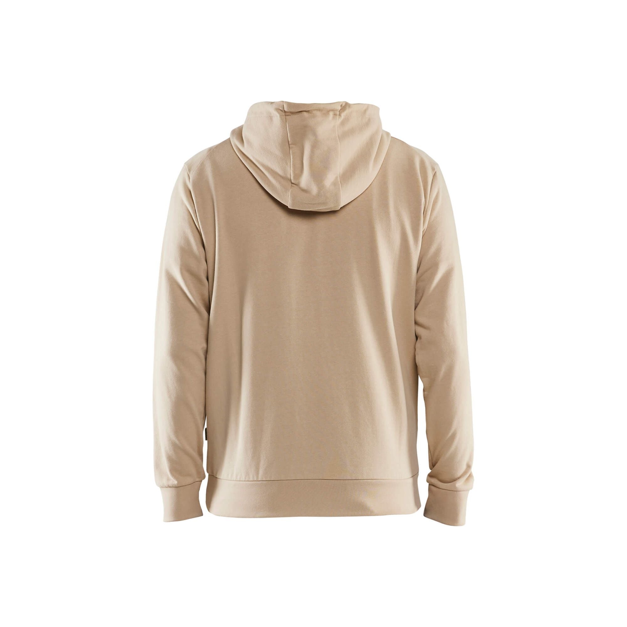 Blaklader 35301158 Hoodie 3D Warm Beige Rear #colour_warm-beige