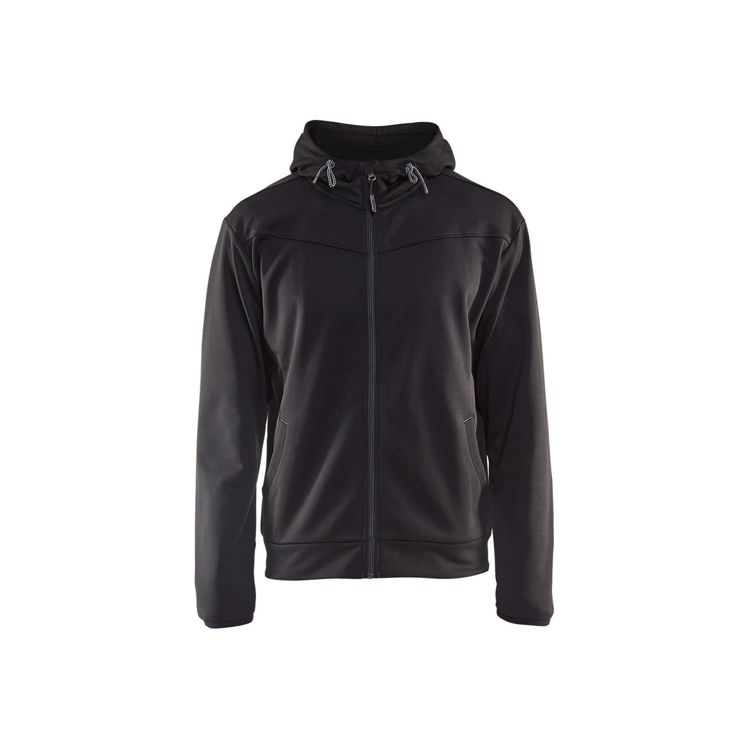 Blaklader 33632526 Hoodie Full Zip Black/Dark Grey Main #colour_black-dark-grey