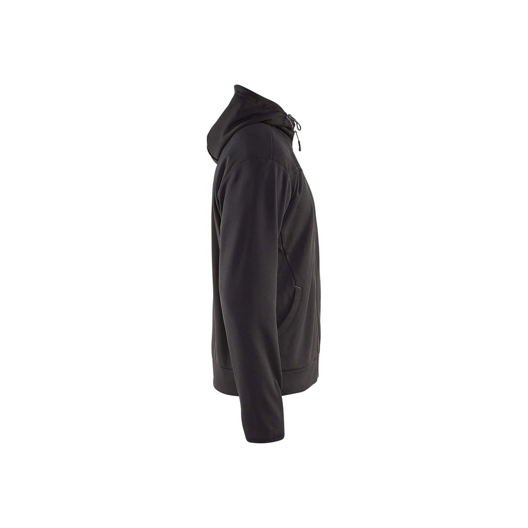 Blaklader 33632526 Hoodie Full Zip Black/Dark Grey Right #colour_black-dark-grey