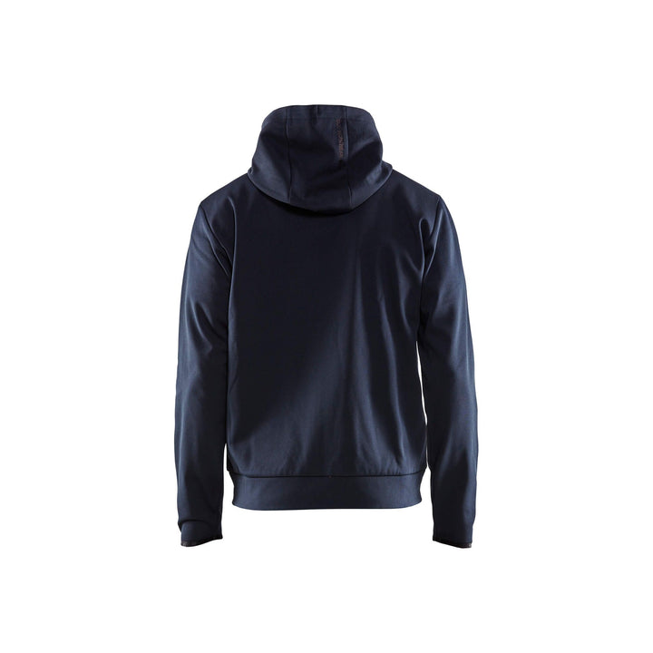 Blaklader 33632526 Hoodie Full Zip Dark Navy Blue/Black Rear #colour_navy-blue-black