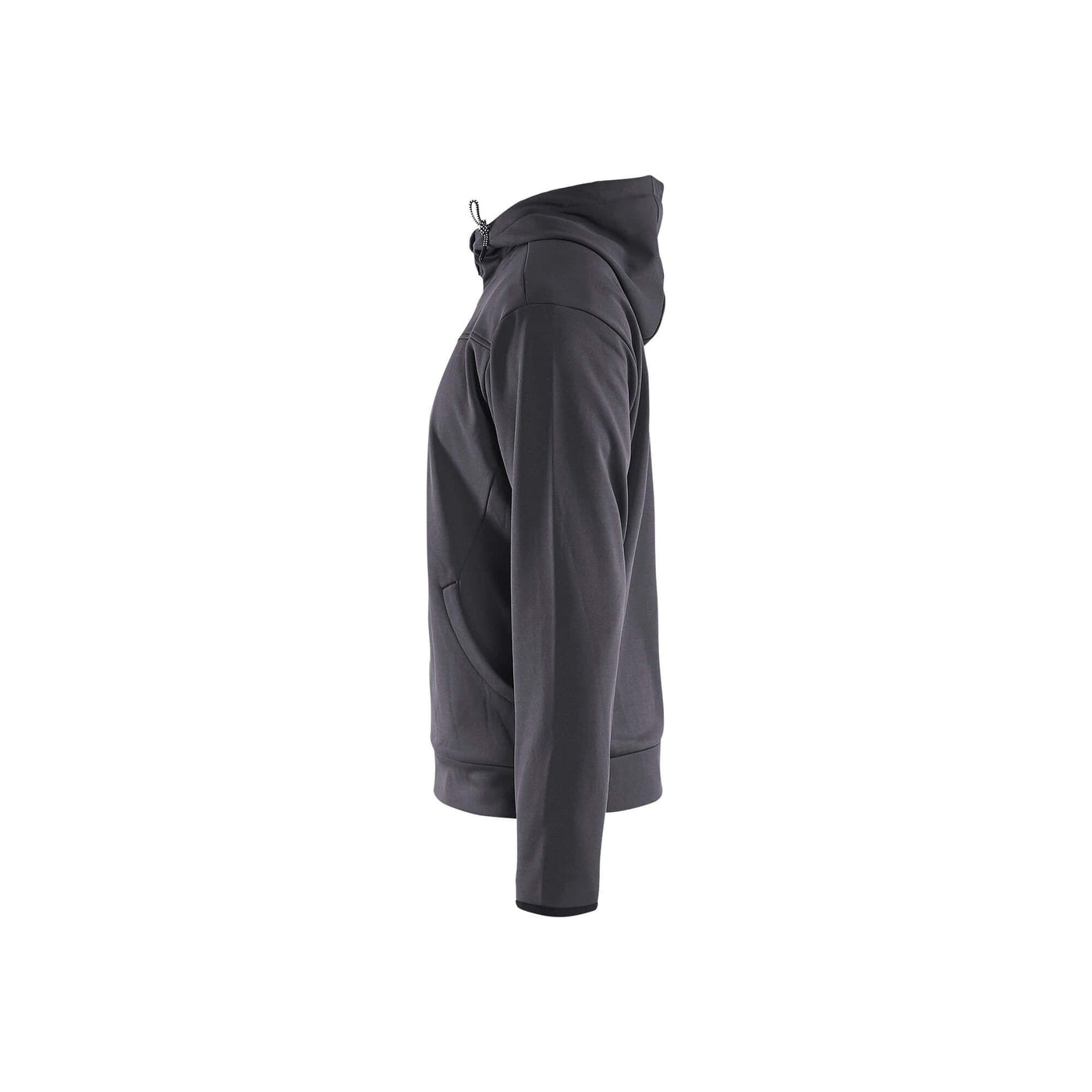 Blaklader 33632526 Hoodie Full Zip Mid Grey/Black Left #colour_mid-grey-black