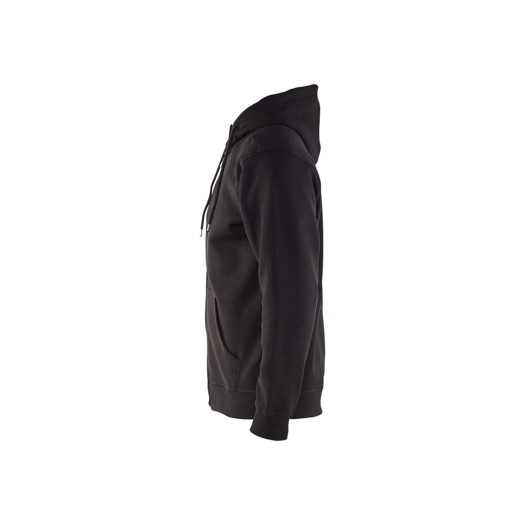 Blaklader 33661048 Hoodie Full Zip Black Left #colour_black