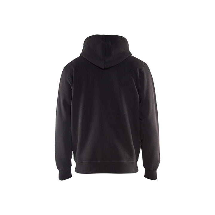 Blaklader 33661048 Hoodie Full Zip Black Rear #colour_black