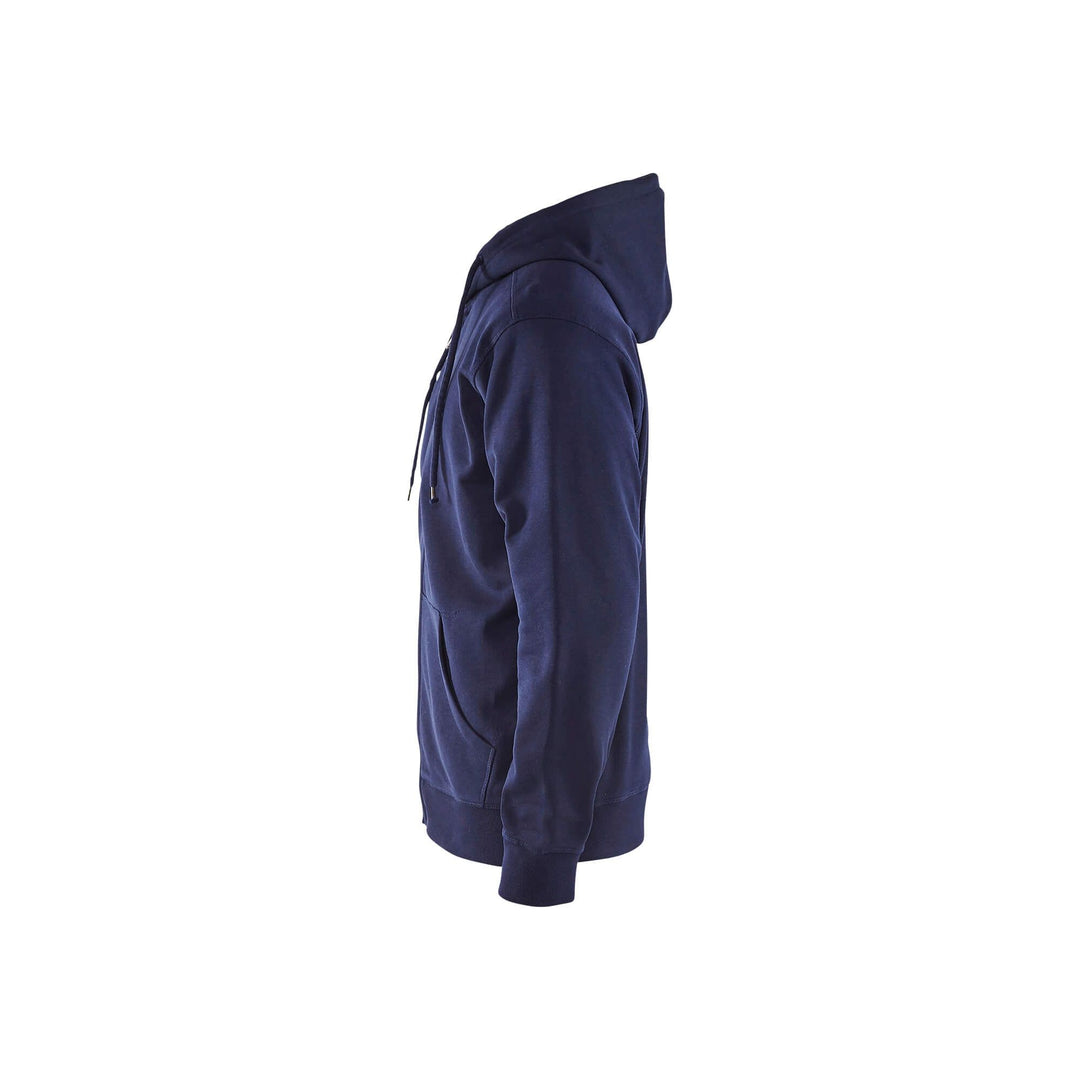 Blaklader 33661048 Hoodie Full Zip Navy Blue Left #colour_navy-blue