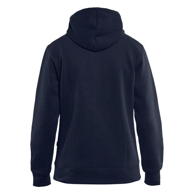 Blaklader 33951048 Hoodie Full Zip Navy Blue Rear #colour_navy-blue