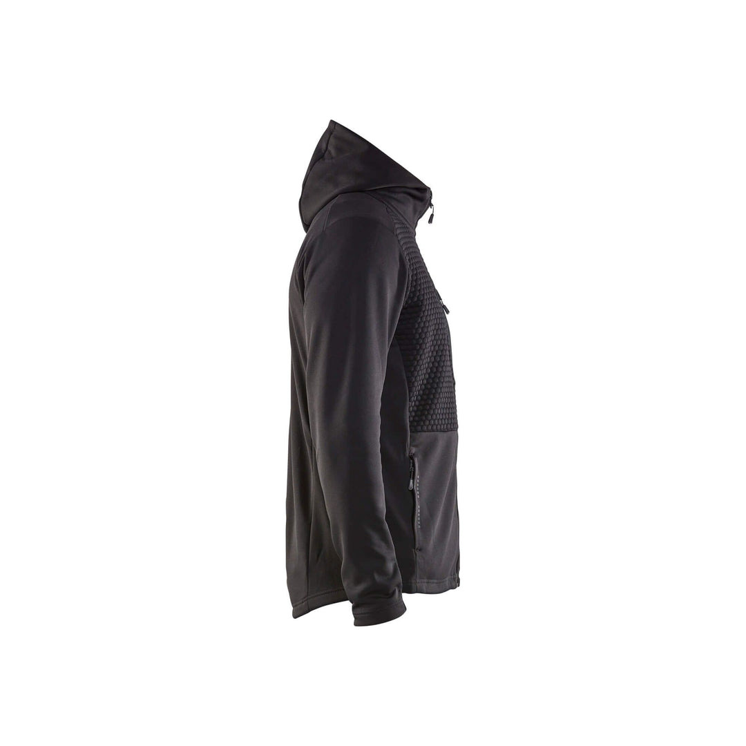 Blaklader 3540 Hoodie Full Zip Black Right#colour_black