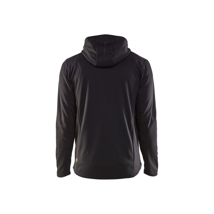 Blaklader 35402526 Hoodie Full Zip Black Rear #colour_black