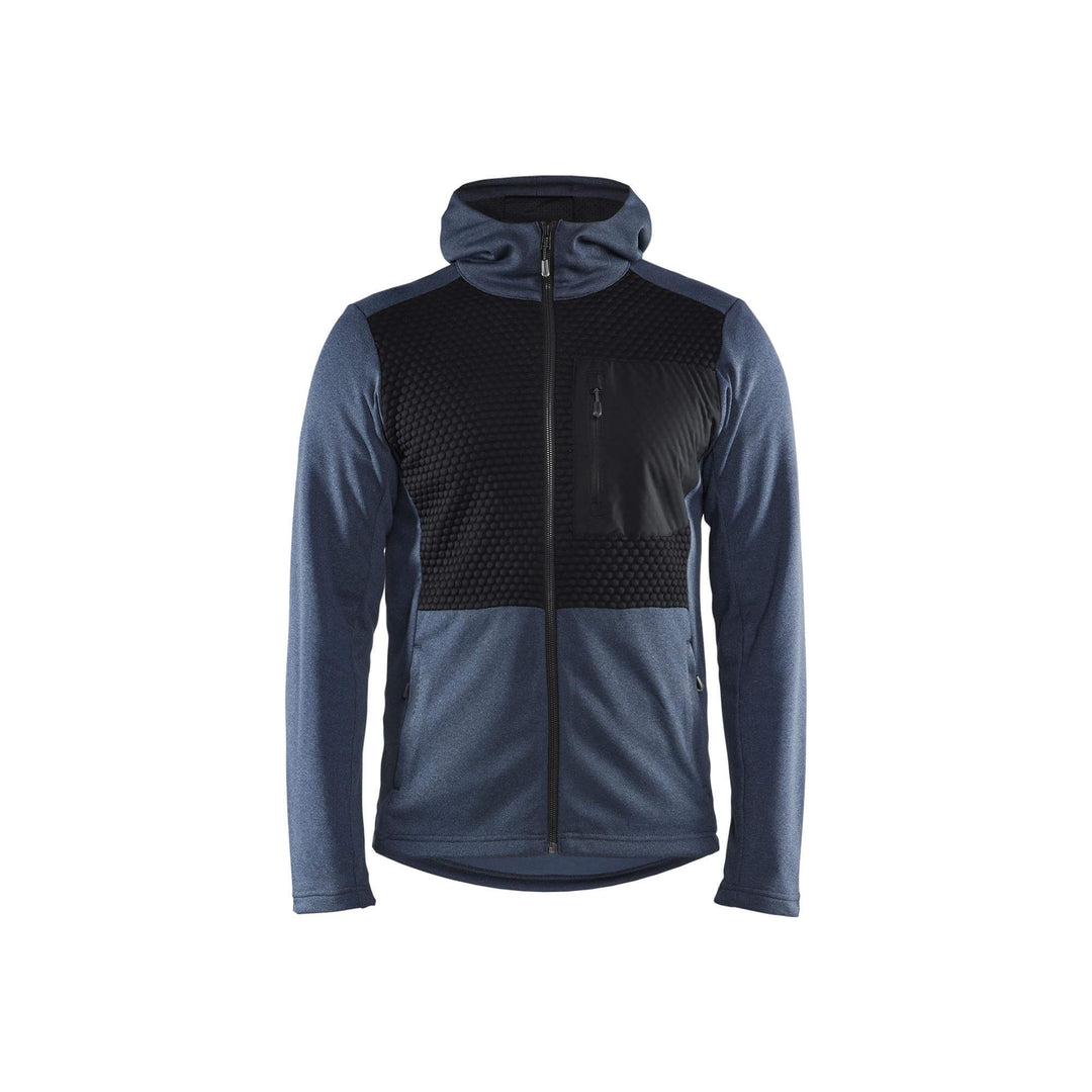 Blaklader 35402533 Hoodie Full Zip Numb Blue/Black Main #colour_numb-blue-black