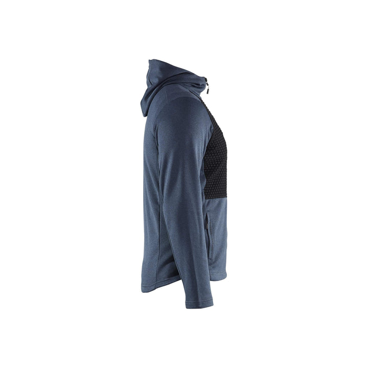 Blaklader 35402533 Hoodie Full Zip Numb Blue/Black Right #colour_numb-blue-black