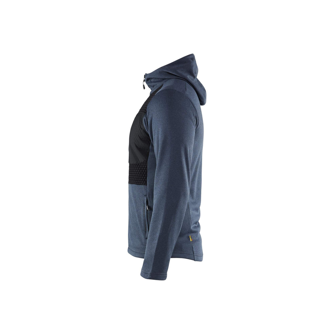 Blaklader 35402533 Hoodie Full Zip Numb Blue/Black Left #colour_numb-blue-black