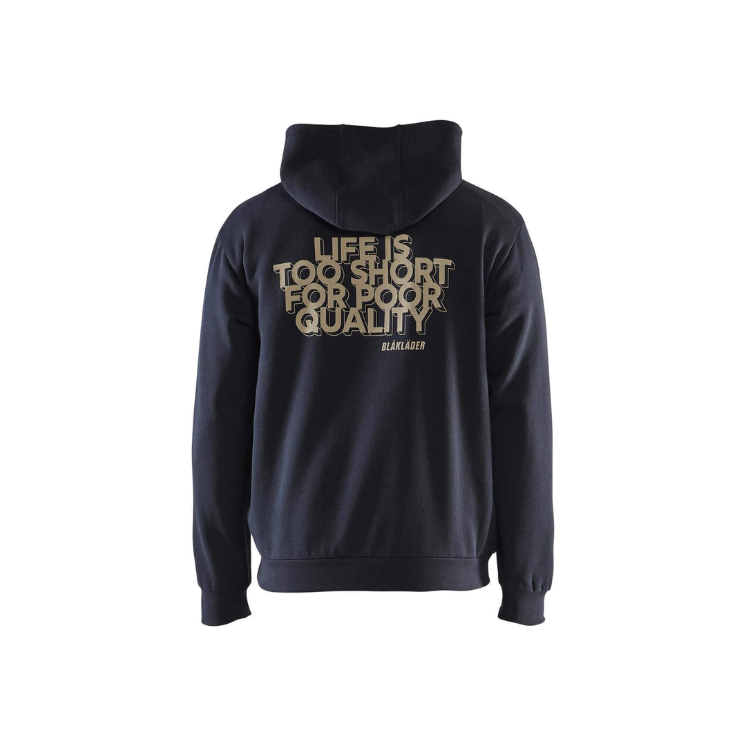 Blaklader 94131169 Hoodie Limited Edition Dark Navy Blue Rear #colour_dark-navy-blue