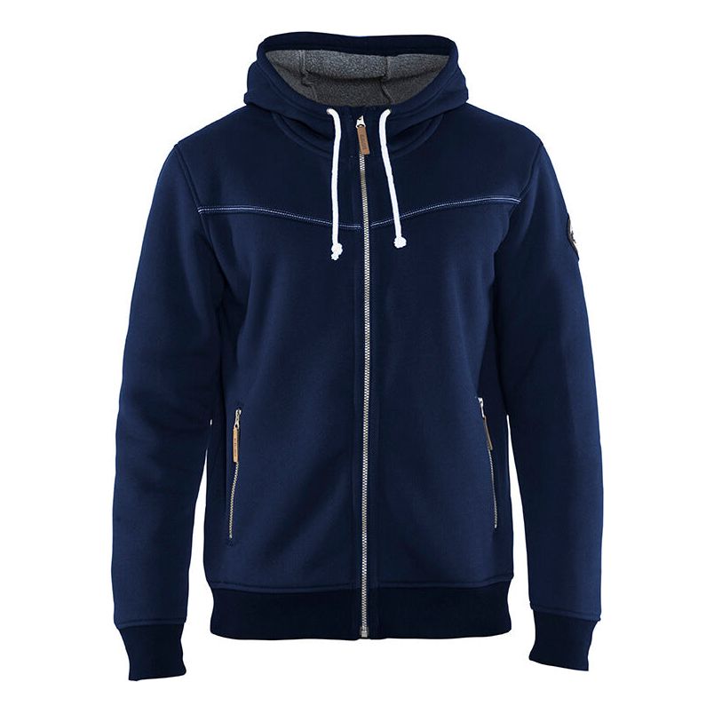Blaklader 49332514 Hoodie Pile Lining Navy Blue Main #colour_navy-blue