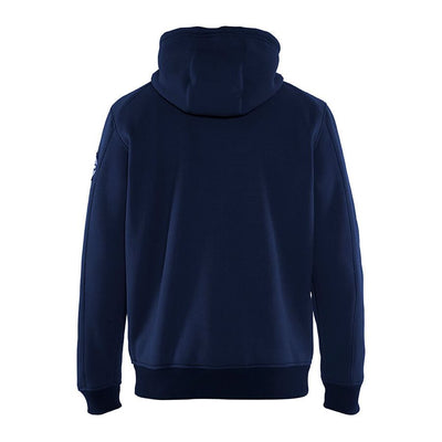 Blaklader 49332514 Hoodie Pile Lining Navy Blue Rear #colour_navy-blue