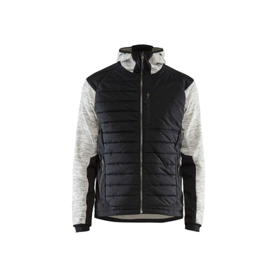 Blaklader 59302117 Hybrid Work Jacket Grey Melange/Black Main #colour_grey-melange-black