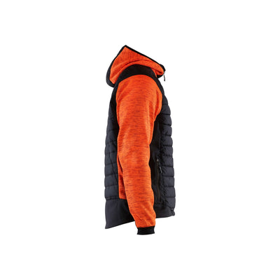 Blaklader 59302117 Hybrid Work Jacket Orange/Black Right #colour_orange-black