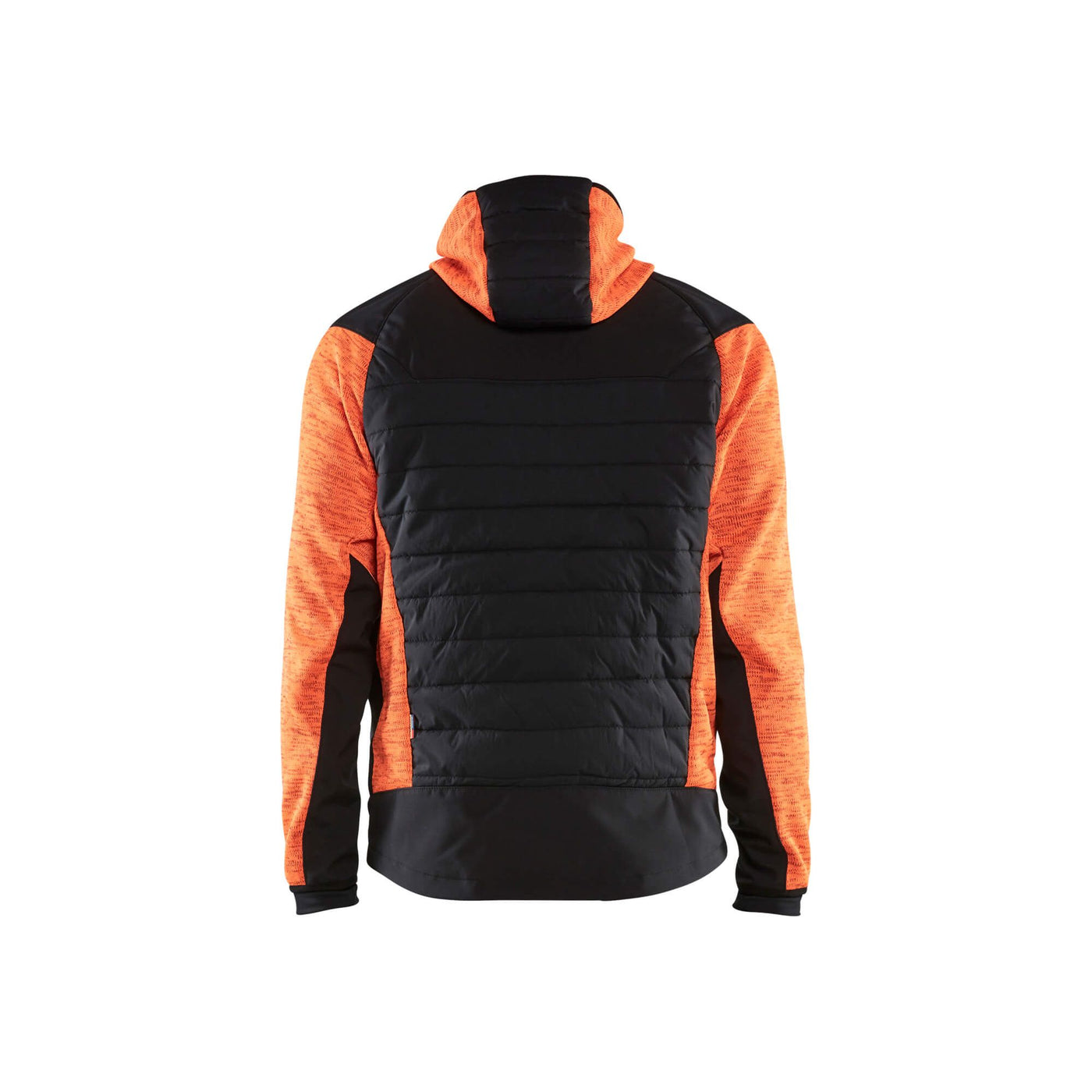 Blaklader 59302117 Hybrid Work Jacket Orange/Black Rear #colour_orange-black