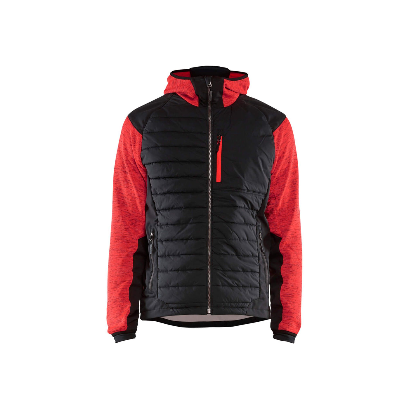 Blaklader 59302117 Hybrid Work Jacket Red/Black Main #colour_red-black