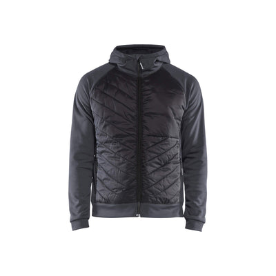Blaklader 34632526 Hybrid Work Sweater Mid Grey/Black Main #colour_mid-grey-black