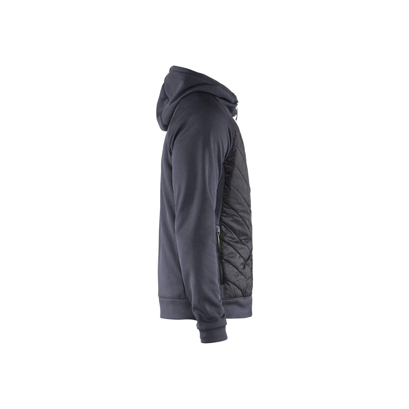 Blaklader 34632526 Hybrid Work Sweater Mid Grey/Black Right #colour_mid-grey-black