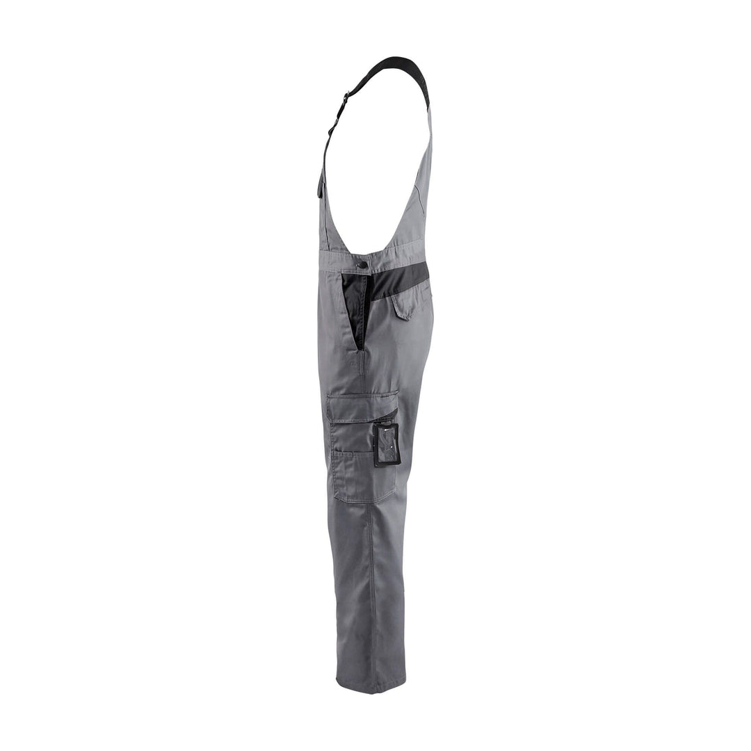 Blaklader 26641800 Industry Bib Overalls Grey/Black Left #colour_grey-black