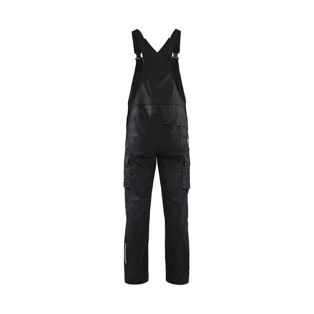 Blaklader 26441832 Industry Bib Overalls Stretch Black/Dark Grey Rear #colour_black-dark-grey