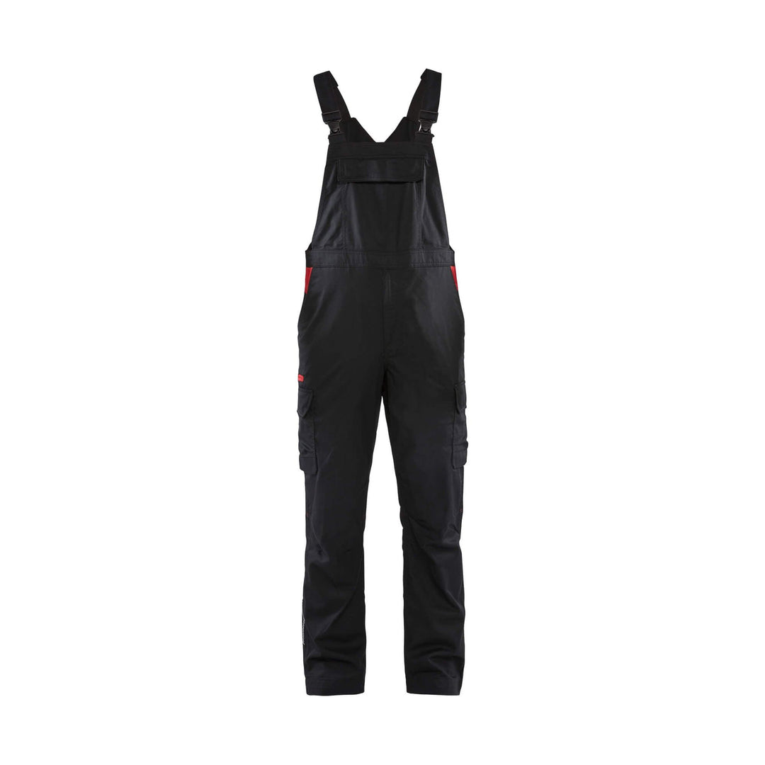 Blaklader 26441832 Industry Bib Overalls Stretch Black/Red Main #colour_black-red