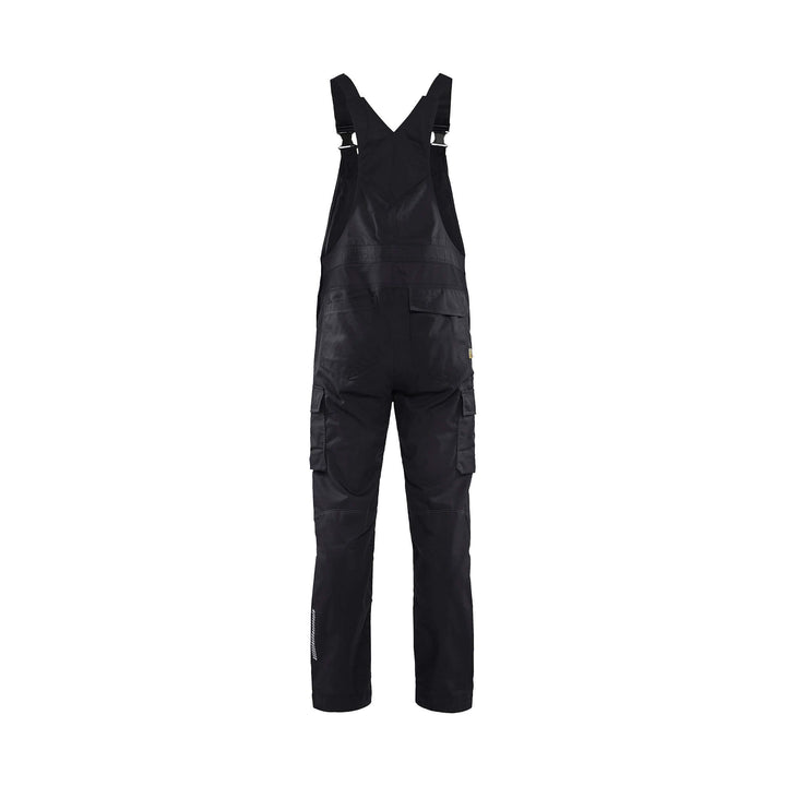 Blaklader 26661344 Industry Bib Overalls Stretch Black Rear #colour_black