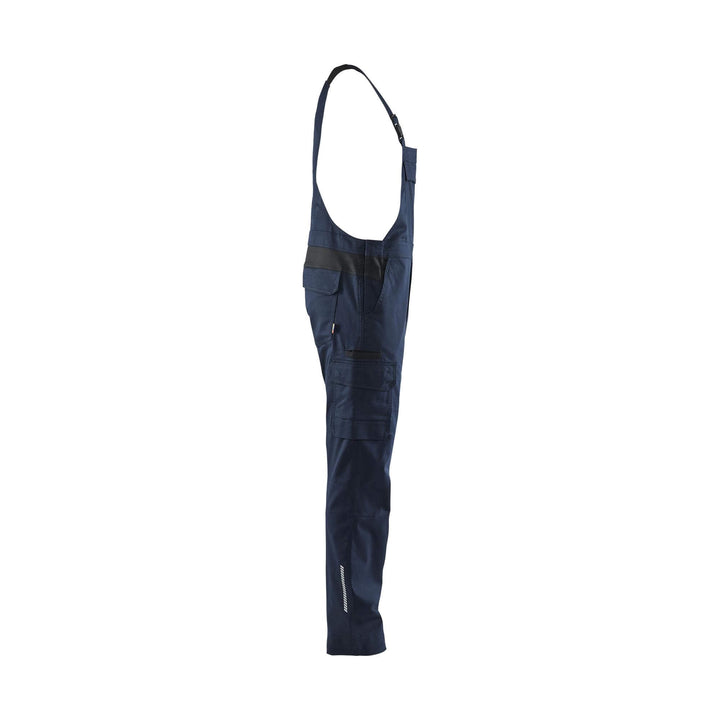 Blaklader 26441832 Industry Bib Overalls Stretch Dark Navy Blue/Black Right #colour_dark-navy-blue-black