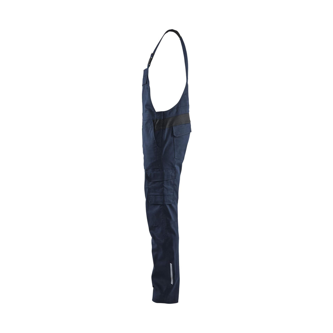 Blaklader 26441832 Industry Bib Overalls Stretch Dark Navy Blue/Black Left #colour_dark-navy-blue-black