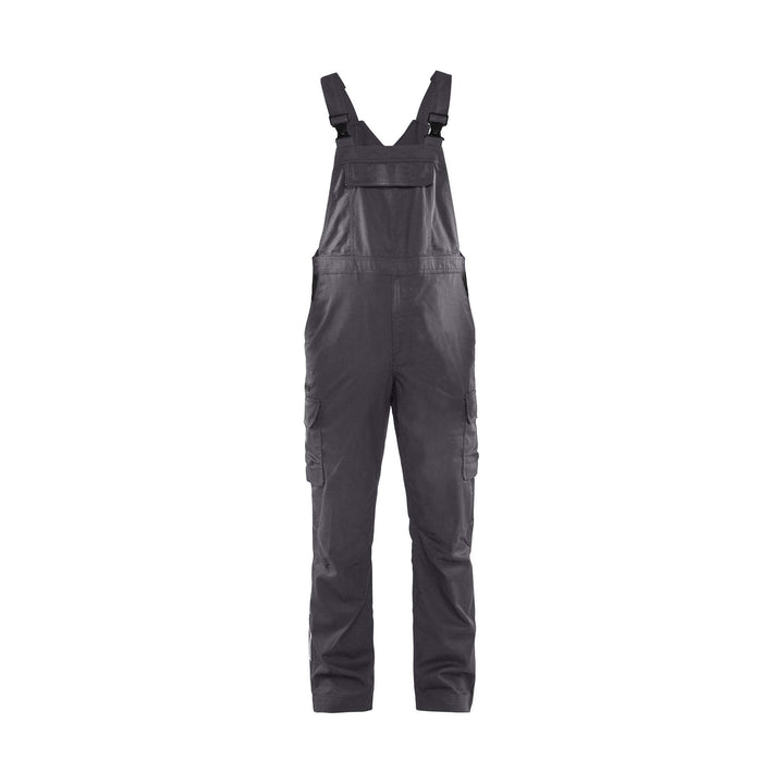 Blaklader 26441832 Industry Bib Overalls Stretch Mid Grey/Black Main #colour_mid-grey-black