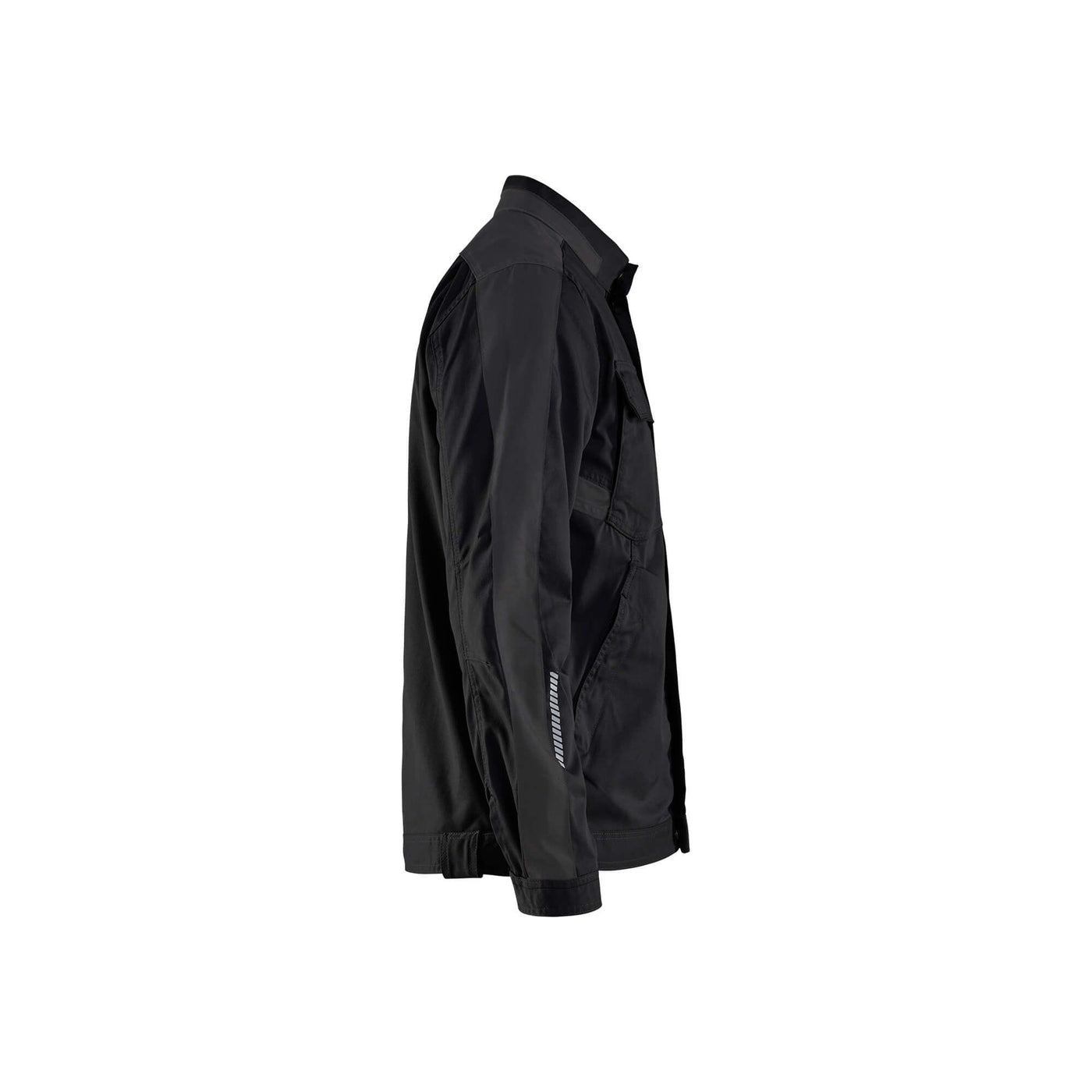 Blaklader 44441832 Industry Jacket Stretch Black/Dark Grey Right #colour_black-dark-grey