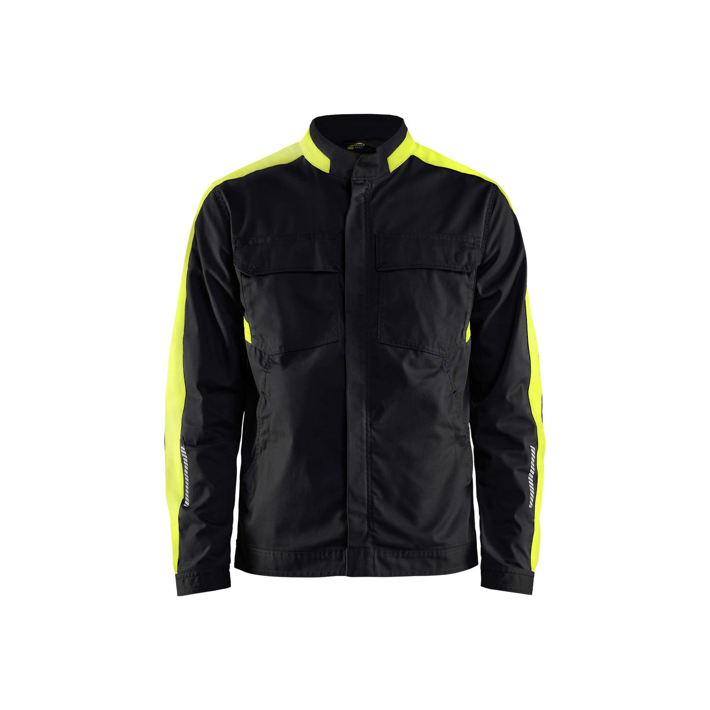 Blaklader 44441832 Industry Jacket Stretch Black/Hi-Vis Yellow Main #colour_black-yellow