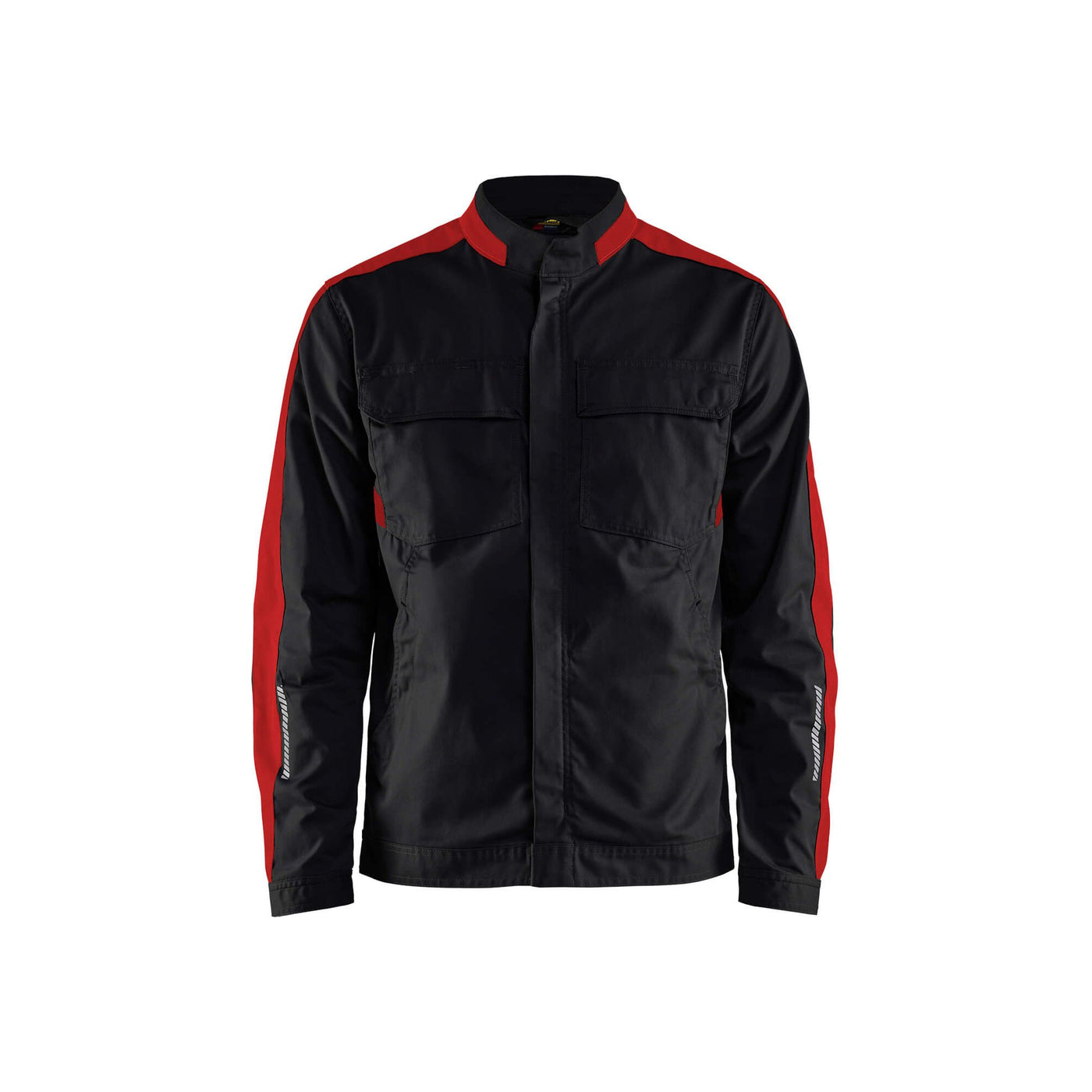 Blaklader 44441832 Industry Jacket Stretch Black/Red Main #colour_black-red
