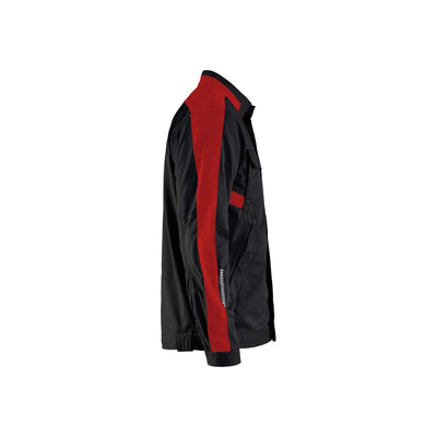 Blaklader 44441832 Industry Jacket Stretch Black/Red Right #colour_black-red