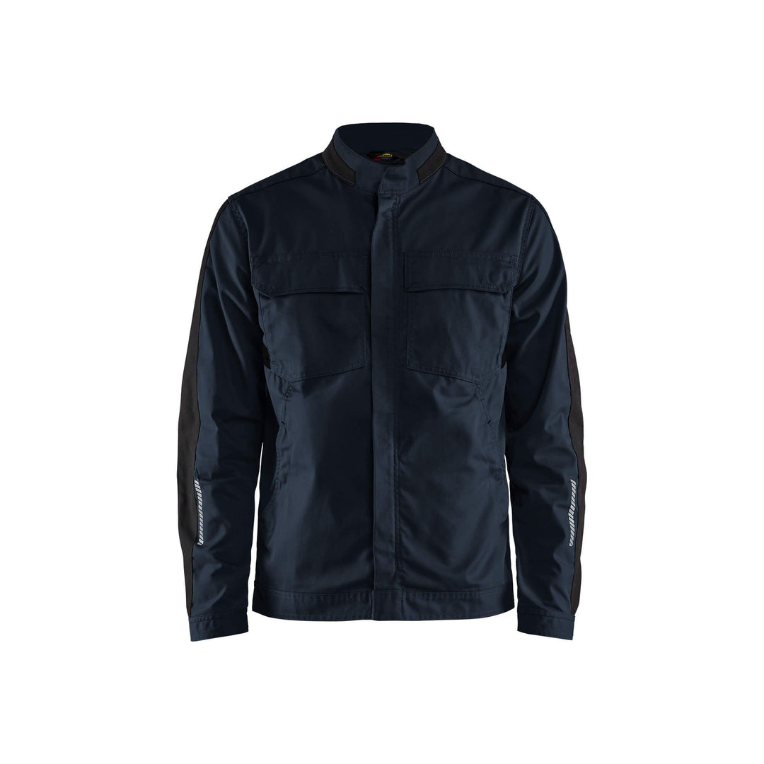 Blaklader 44441832 Industry Jacket Stretch Dark Navy Blue/Black Main #colour_dark-navy-black