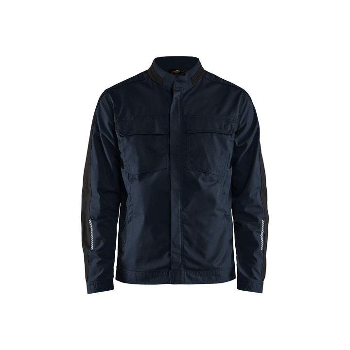 Blaklader 44441832 Industry Jacket Stretch Dark Navy Blue/Black Main #colour_dark-navy-black