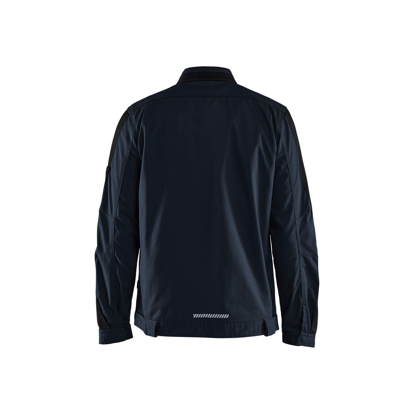 Blaklader 44441832 Industry Jacket Stretch Dark Navy Blue/Black Rear #colour_dark-navy-black