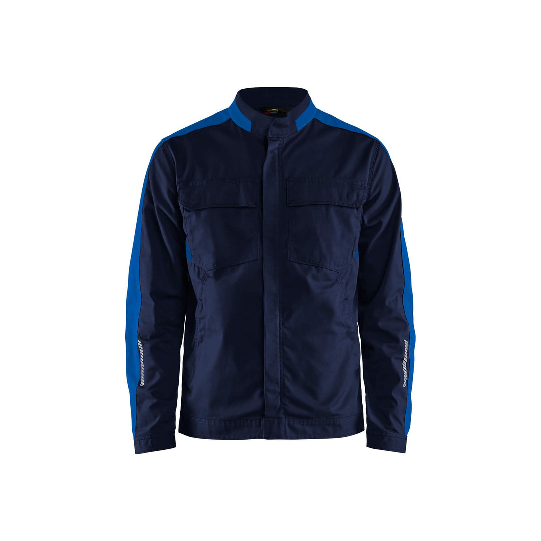 Blaklader 44441832 Industry Jacket Stretch Navy Blue/Cornflower Blue Main #colour_navy-blue-cornflower-blue
