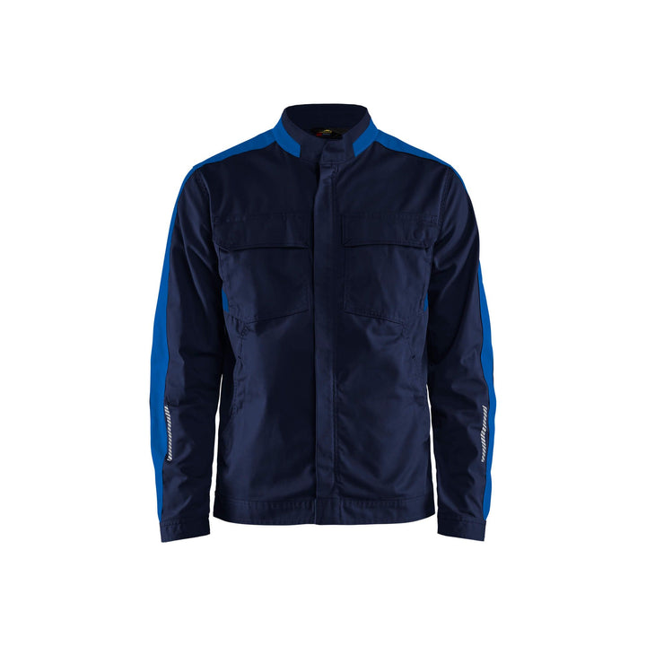 Blaklader 44441832 Industry Jacket Stretch Navy Blue/Cornflower Blue Main #colour_navy-blue-cornflower-blue