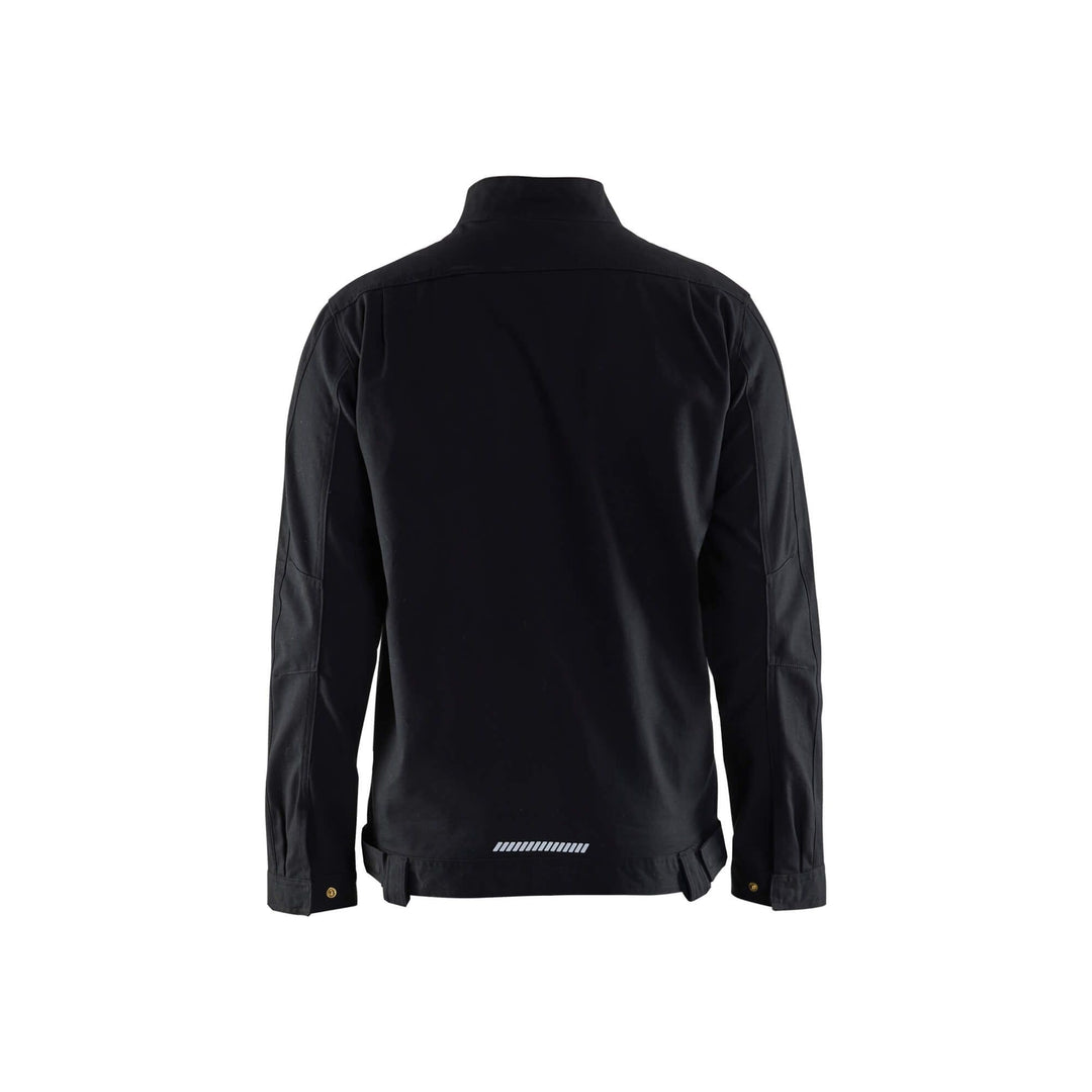 Blaklader 44661344 Industry Jacket Stretch Black Rear #colour_black