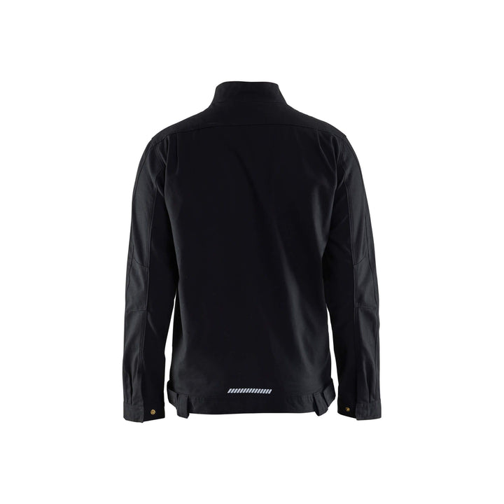 Blaklader 44661344 Industry Jacket Stretch Black Rear #colour_black