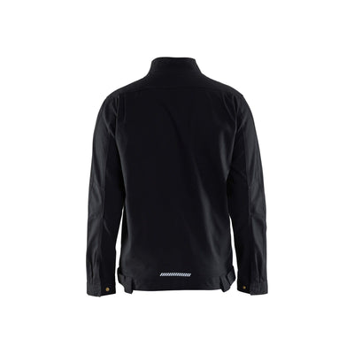 Blaklader 44661344 Industry Jacket Stretch Black Rear #colour_black