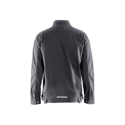 Blaklader 44661344 Industry Jacket Stretch Mid Grey Rear #colour_mid-grey