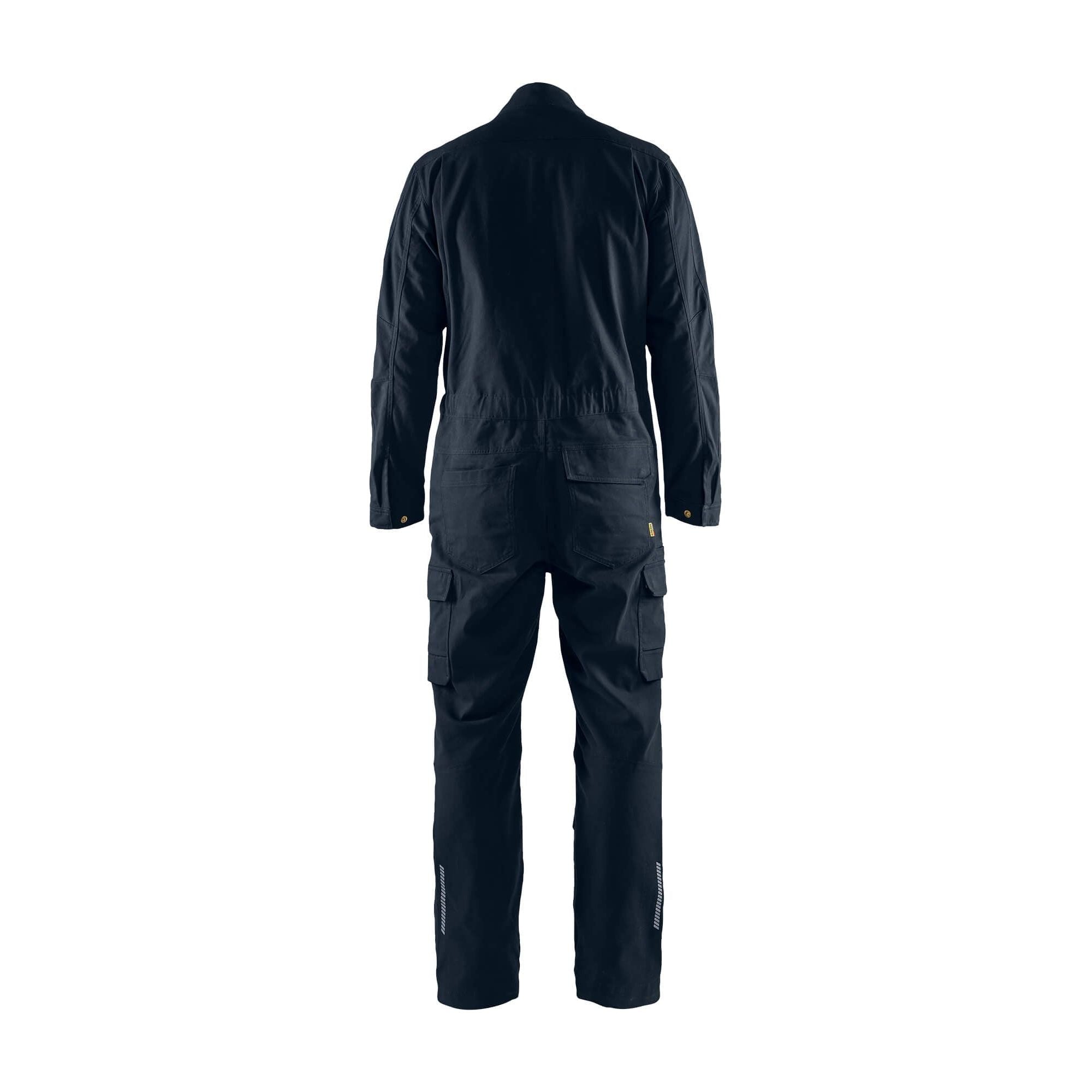 Blaklader 61661344 Industry Overall Stretch Dark Navy Blue Rear #colour_dark-navy-blue