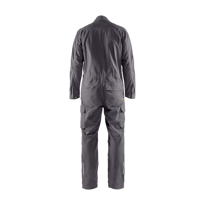 Blaklader 61661344 Industry Overall Stretch Mid Grey Rear #colour_mid-grey