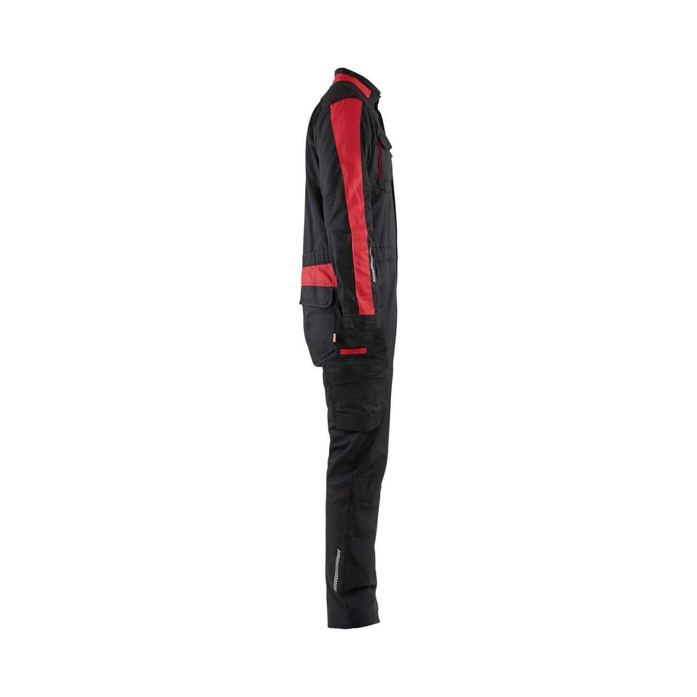 Blaklader 61441832 Industry Overalls Stretch Black/Red Right #colour_black-red