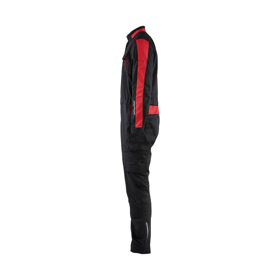 Blaklader 61441832 Industry Overalls Stretch Black/Red Left #colour_black-red